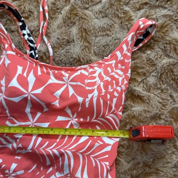 Two in One Tropical Women’s Swimwear in Coral and Black size S - Picture 10 of 10